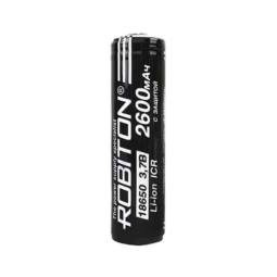 Аккумулятор Robiton ICR18650 2600mah 3.7V Li-ion защ, PB1 (96)(192)