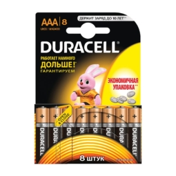 Батарейка Duracell LR03 (MN2400) BL8 (80)