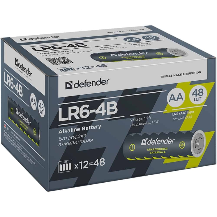 Defender LR6-4B AA, в блистере 4 шт (48)(576)