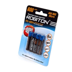 Аккумулятор Robiton R03 600mAh Ni-MH BL-4 (100)(400)