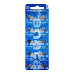 Батарейка Renata R362 (SR721SW, 1.55V, 23mAh, 7.9x2.1mm) BL10 (100)