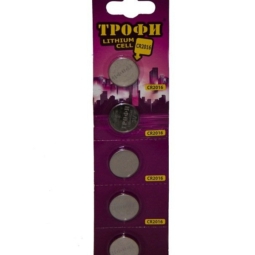 Трофи CR2016-5BL (5)(100) Элем.электропитания