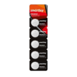 Батарейка Smartbuy CR2032 BL5 (100)(4000)