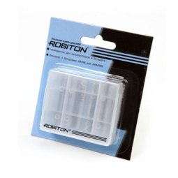 Футляр для элементов питания Robiton Robibox на 4 элемента АА/ААА BL1