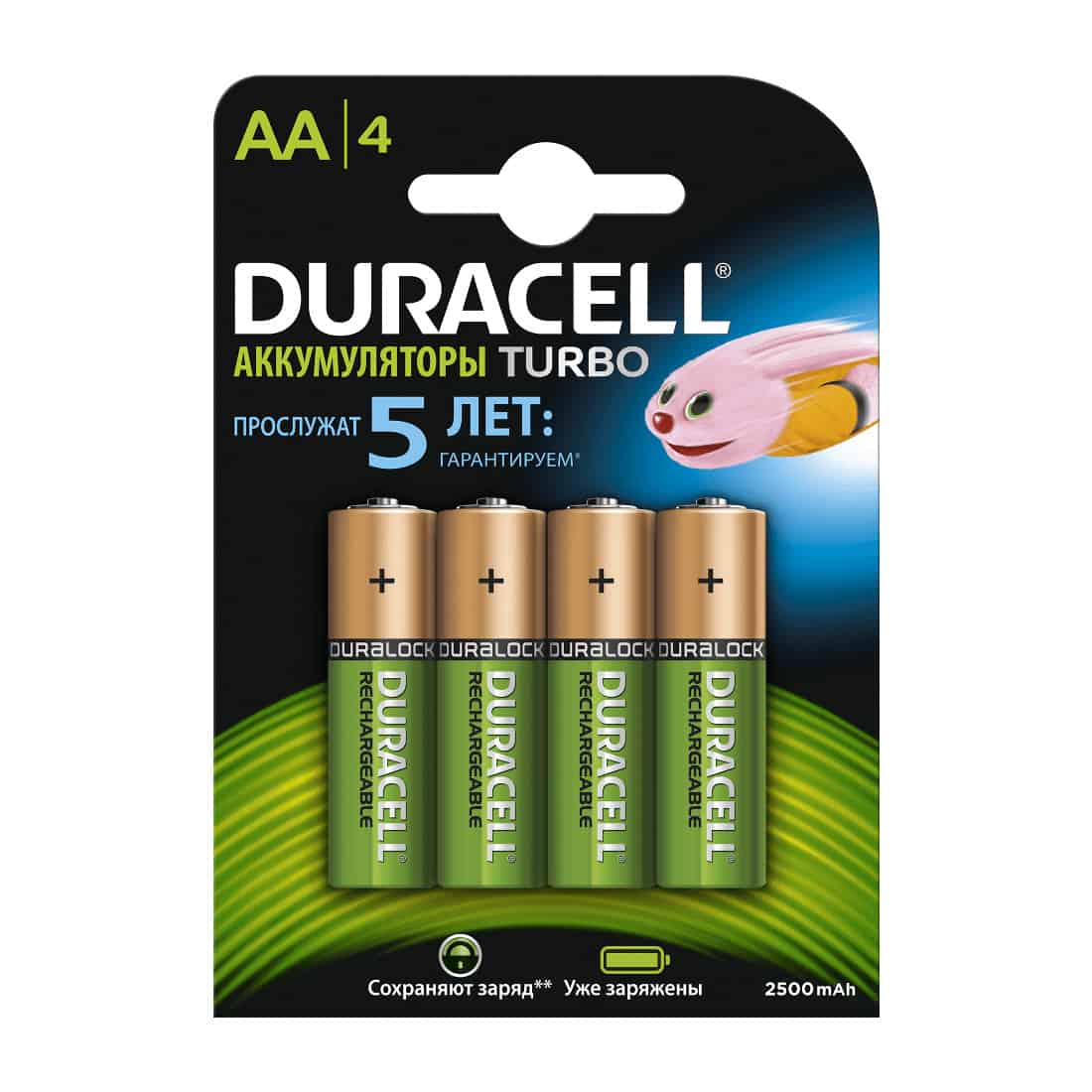 Аккумулятор Duracell duralock HR6 2500mAh Ni-Mh BL4 (40)(15000) купить оптом