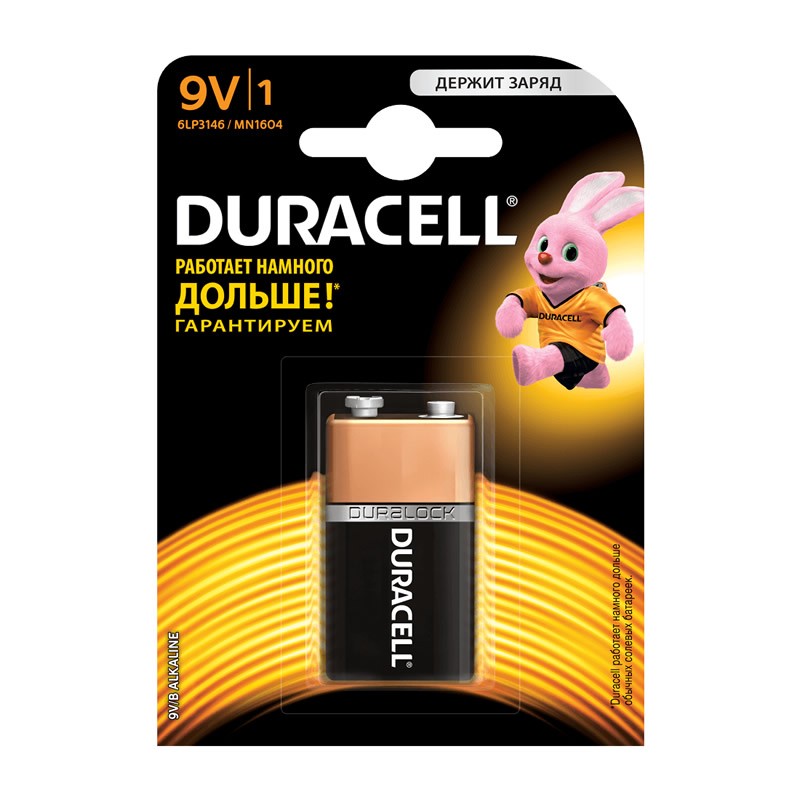 Батарейка Duracell 6LR61 BL1 (10) купить оптом