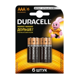 Батарейка Duracell LR03 (MN2400) BL6 (60)