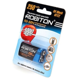 Аккумулятор Robiton 6F22 250mAh Ni-MH BL1 (25)(100)