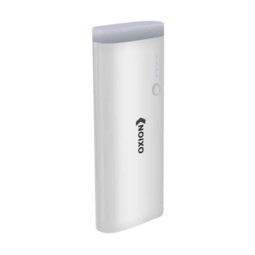 OXION Внешний аккумулятор Powerful 10000 Li-ion OPB-1010 3 USB 2A,  белый,  пластик, индикатор, фонарь-люстра (8)