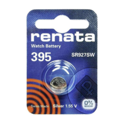 Батарейка Renata R395 (SR927SW, 1.55V, 55mAh, 9.5x2.6mm) 10box (100)
