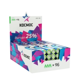 Батарейка Космос LR03 SR4 (96)(384)