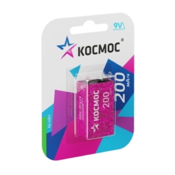 Аккумулятор Космос 6F22 200mAh BL1 (6)(72)