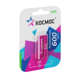 Аккумулятор Космос R03 Ni-Mh 600mAh BL2 (24)(288)