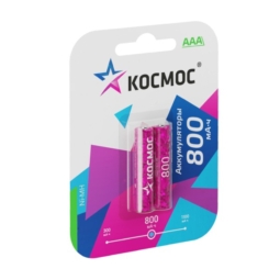 Аккумулятор Космос R03 Ni-Mh 800mAh BL2 (24)(288)