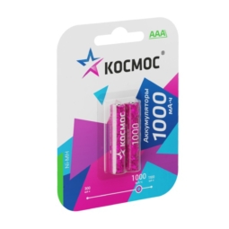 Аккумулятор Космос R03 Ni-Mh 1000mAh BL2 (24)(288)