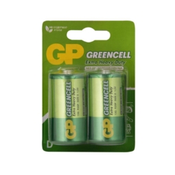 Батарейка GP R20 (13G, D) Greencell 1.5V BL2 (20)(120)