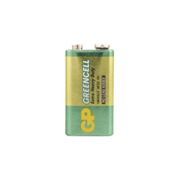 Батарейка GP 6F22 (1604G, Крона, E) Greencell 9V SR1 (10)(500)