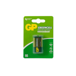 Батарейка GP 6F22 (1604G, Крона, E) Greencell 9V BL1 (10)(200)