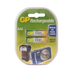 Аккумулятор GP High Energy R03 1000mAh Пластик BL2 (20)(200)