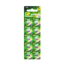 Батарейка GP G12 (186A, LR43) 1.5V BL10 (250)(5000)