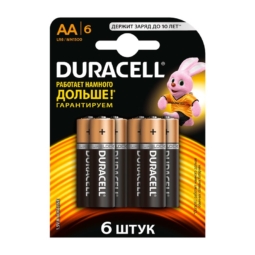 Батарейка Duracell LR6 (MN1500) BL6 (60)