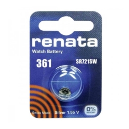 Батарейка Renata R361 (SR721W, 1.55V, 24mAh, 7.9x2.1mm) BL-1 (10)(100)