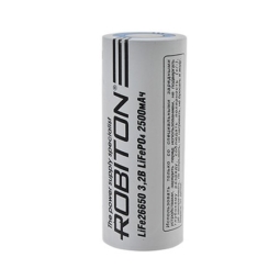 Аккумулятор Robiton 26650 2500mah LiFePO4 б/б (1)(50)(100)