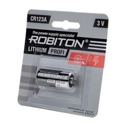 Батарейка Robiton profi CR123A BL1 (8)(200)
