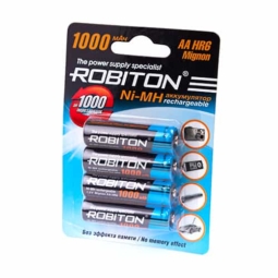 Аккумулятор Robiton R6 1000mAh Ni-MH BL-4 (100)(400)