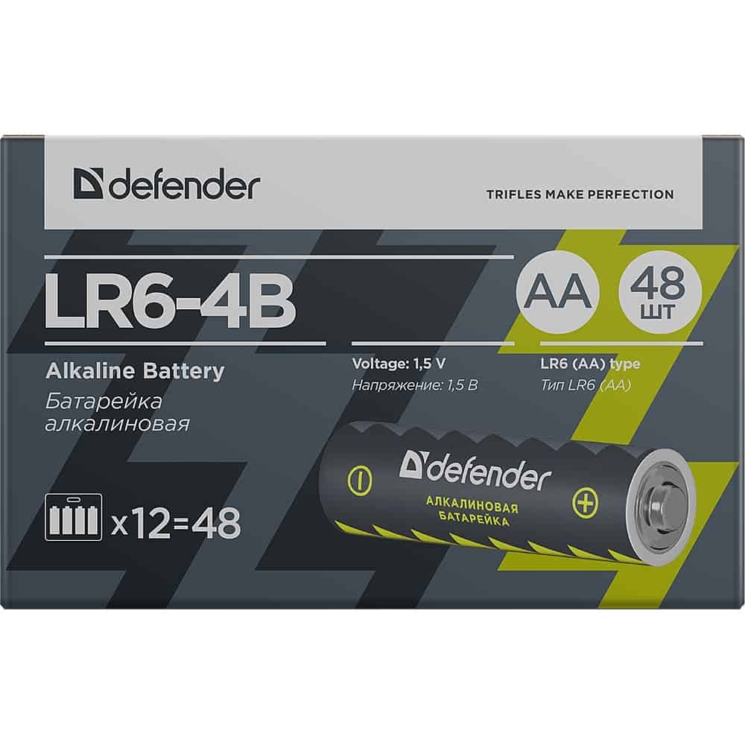 Defender LR6-4B AA, в блистере 4 шт (48)(576)