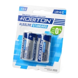 Батарейка Robiton standard LR14 BL2 (12)(192)(1536)(9216)