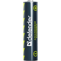 Батарейка алкалиновая Defender LR03-4F AAA, в пленке 4 шт (4)(24)(1200)