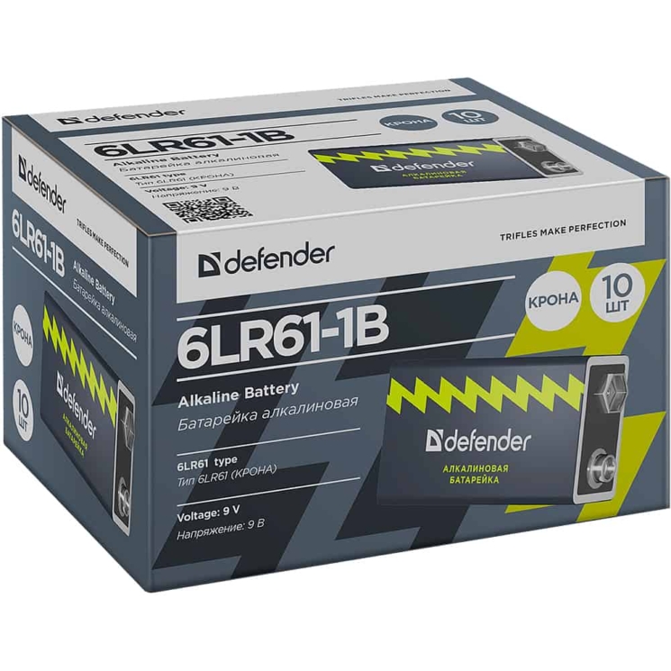 Defender 6LR61-1B в продажной упаковке для ритейла
