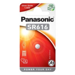 Батарейка Panasonic SR616 BL-1 (12)(120)