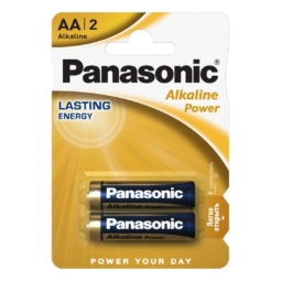 Батарейка Panasonic LR6 alkaline power BL-2 (24)(120)
