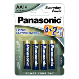 Батарейка Panasonic LR6 everyday power BL-4+2 (72)