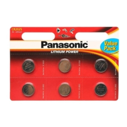 Батарейка Panasonic CR2025 BL6 (120)