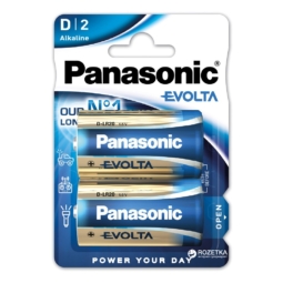 Батарейка Panasonic LR20 evolta BL-2 (24)(120)