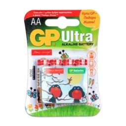 Батарейка GP LR6 (15A) Ultra Подари жизнь BL4 (40)(320)