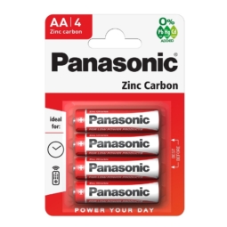 Батарейка Panasonic R6 red zinc BL-4 (48)(240)