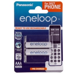 Аккумулятор Panasonic eneloop R03 750mAh Ni-Mh DECT BL-2 (20)(240)
