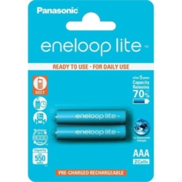 Аккумулятор Panasonic eneloop lite R03 550mAh Ni-Mh BL-2 (20)(240)