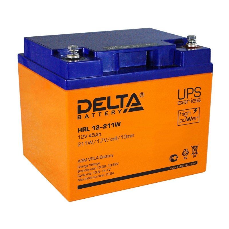 Аккумулятор Delta HRL 12-45 X 12в 45ач.
