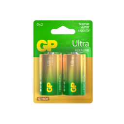 Батарейка GP LR20 (13AU, D) Ultra 1.5V BL2 (20)(160)
