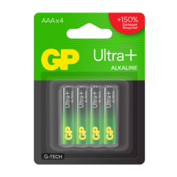 Батарейка GP LR03 (24AUP, AAA) Ultra plus 1.5V BL4 (40)(320)