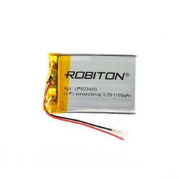 Аккумулятор Robiton LP603450 1100mAh 3,7V Li-Po (1)(250)
