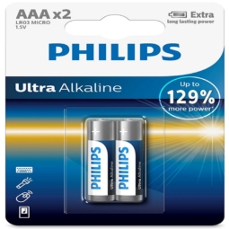 Батарейка Philips ultra LR03 BL-2 (24)(72)