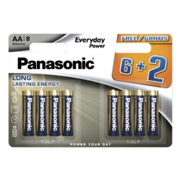 Батарейка Panasonic LR6 everyday power BL-6+2 (96)(24576)