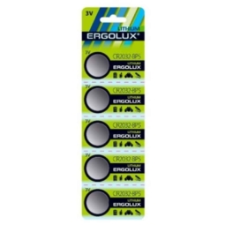 Батарейка Ergolux CR2032 BL-5 (50)(1800)