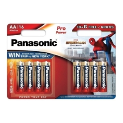 Батарейка Panasonic pro power LR6 BL-16 "человек-паук" (96)